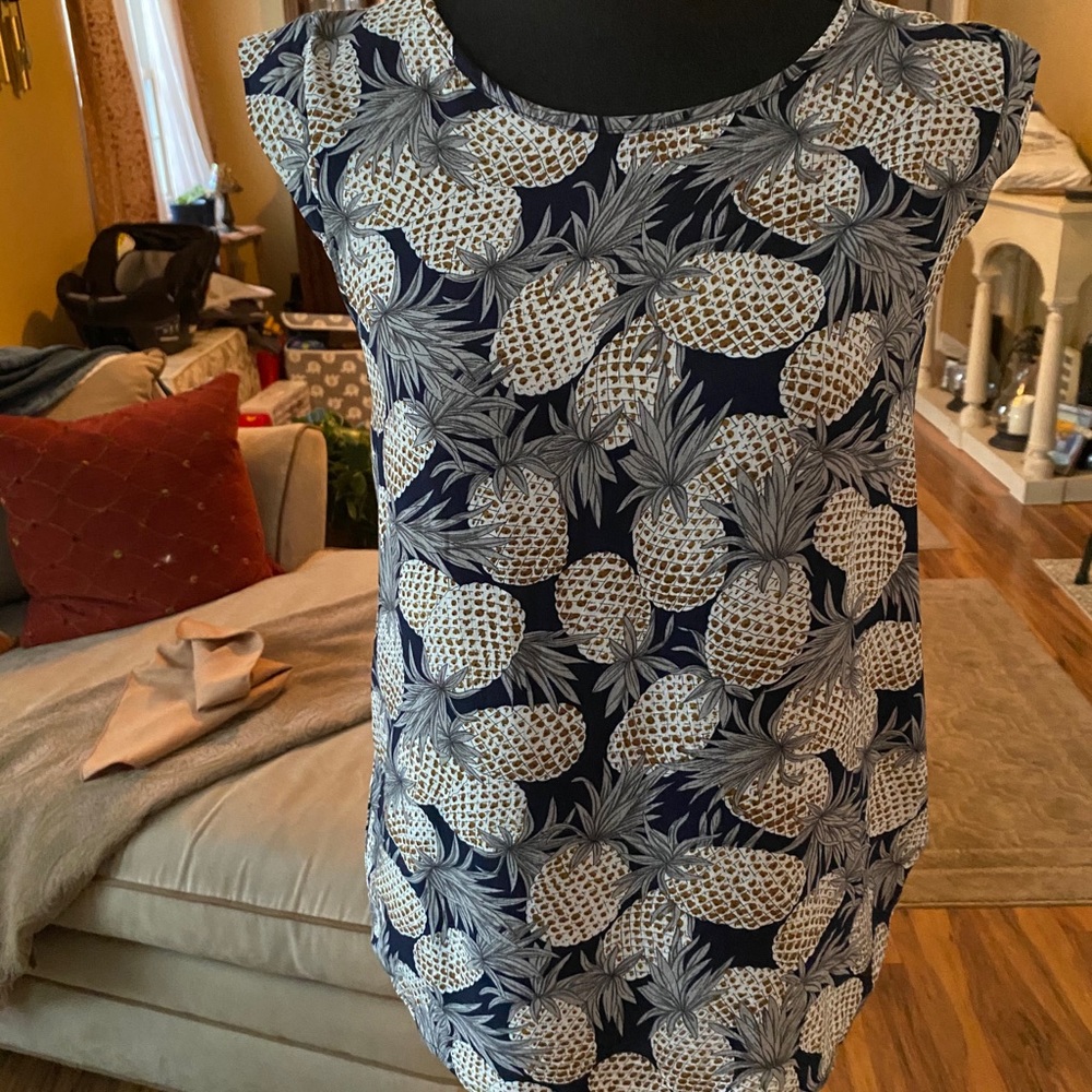 SM Wardrobe Pineapple Cap Sleeve Top 🍍